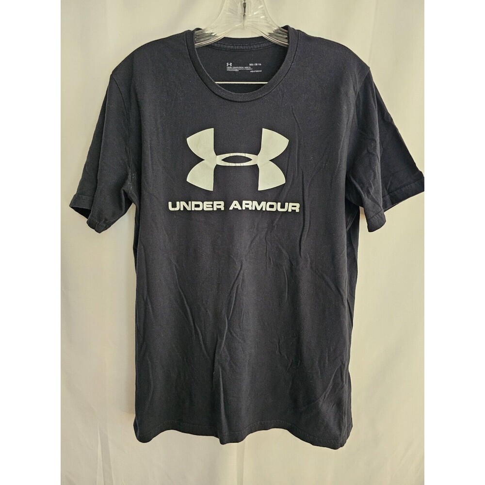 Under Armour T-shirt Black Heatgear Shortsleeve Tee Size Medium